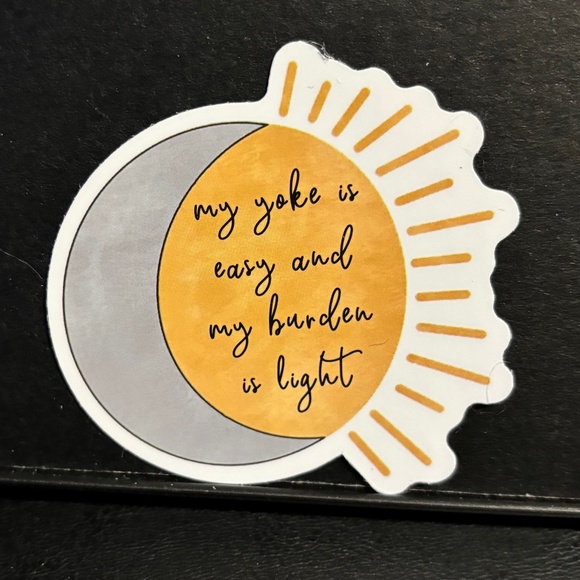 MOON/ SUN QUOTE STICKER - Picture 1 of 1